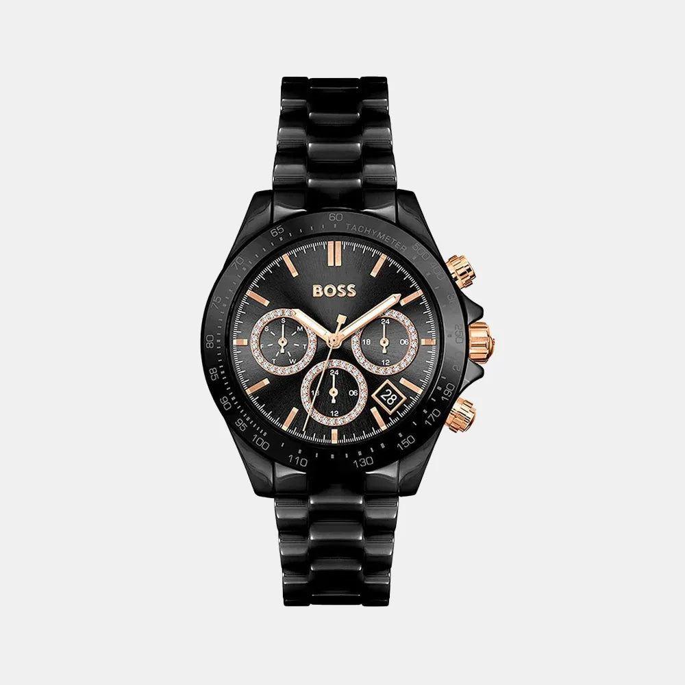 BOSS Montre BOSS Femme Novia Ceramic en Céramique Noir 1502633