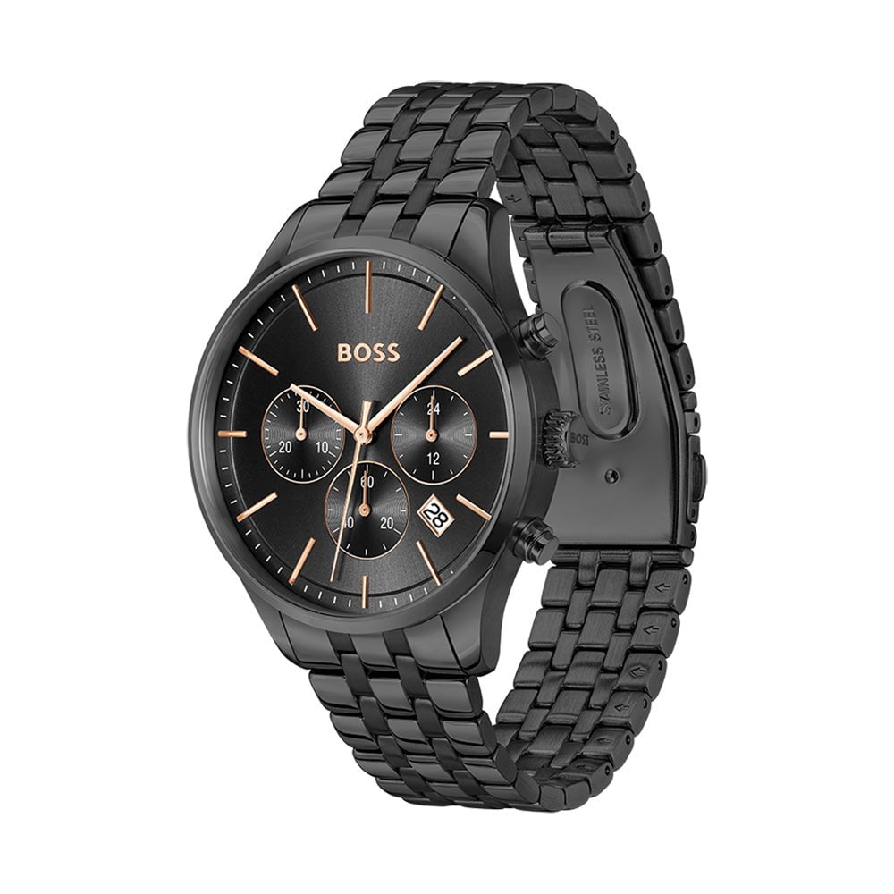 BOSS Montre BOSS Homme Avery Chronographe en Acier Noir 1514256