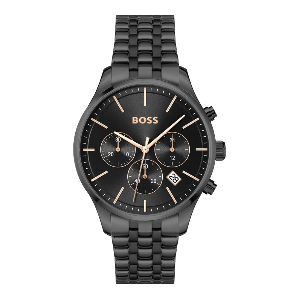 BOSS Montre BOSS Homme Avery Chronographe en Acier Noir 1514256