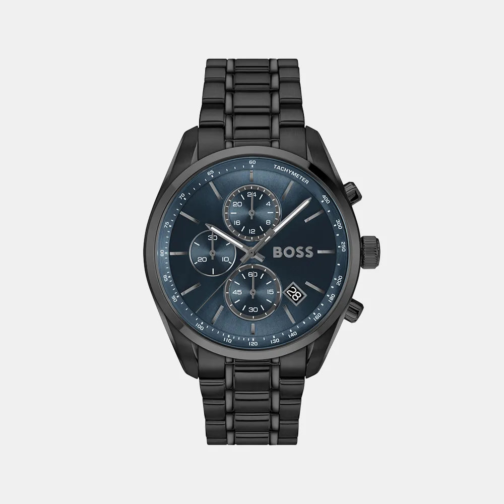 BOSS Montre BOSS Homme Grand Prix 44 en Acier Noir 1514314
