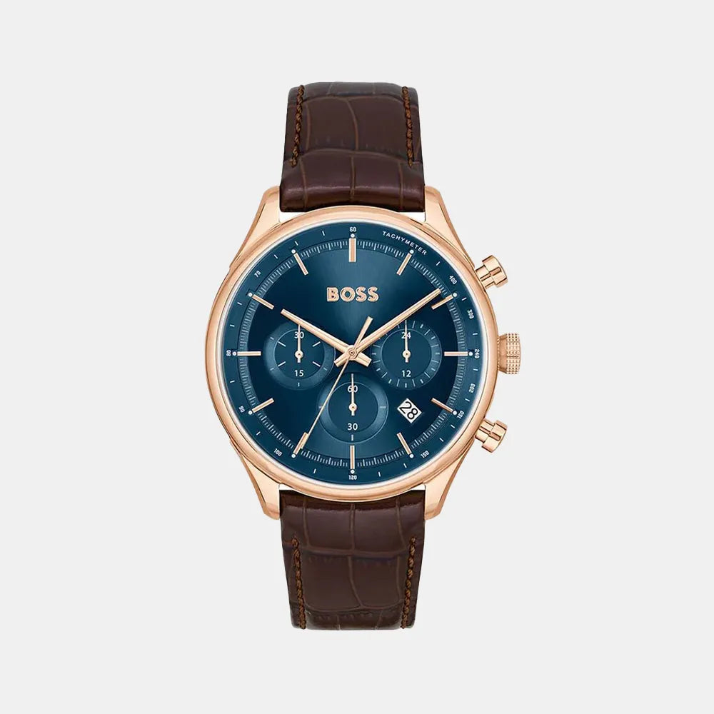 BOSS Montre BOSS Homme Gregor en Cuir Marron 1514050