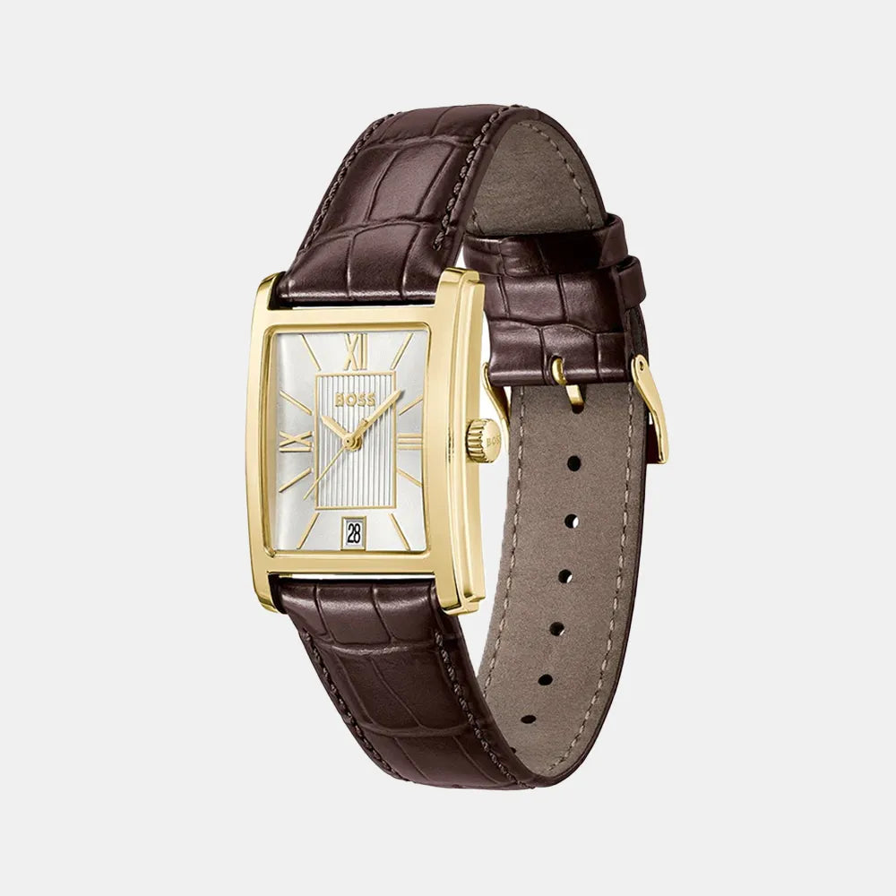 BOSS Montre BOSS Homme Principle Dress en Cuir Marron 1514300