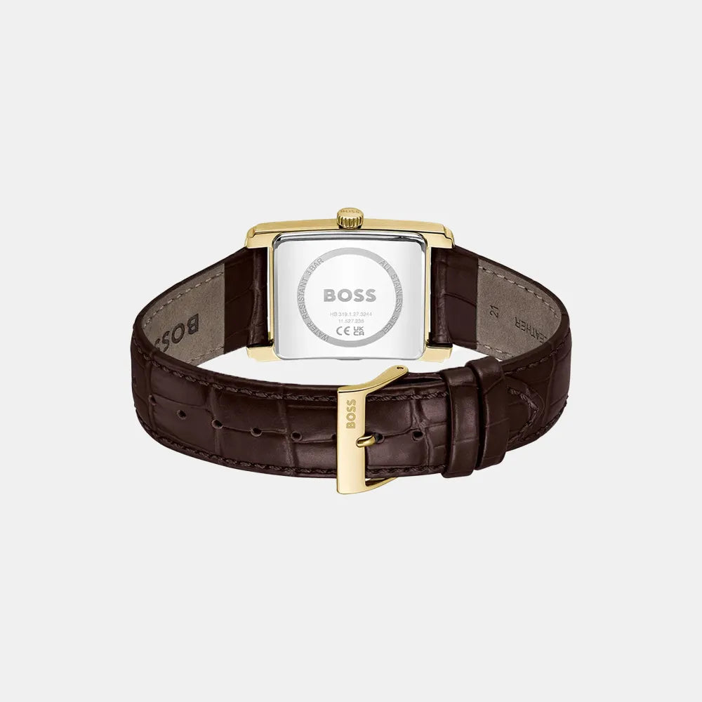 BOSS Montre BOSS Homme Principle Dress en Cuir Marron 1514300