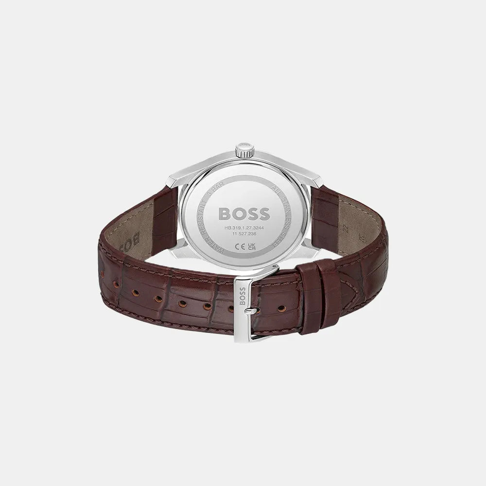 BOSS Montre BOSS Homme Principle en Cuir Marron 1514114