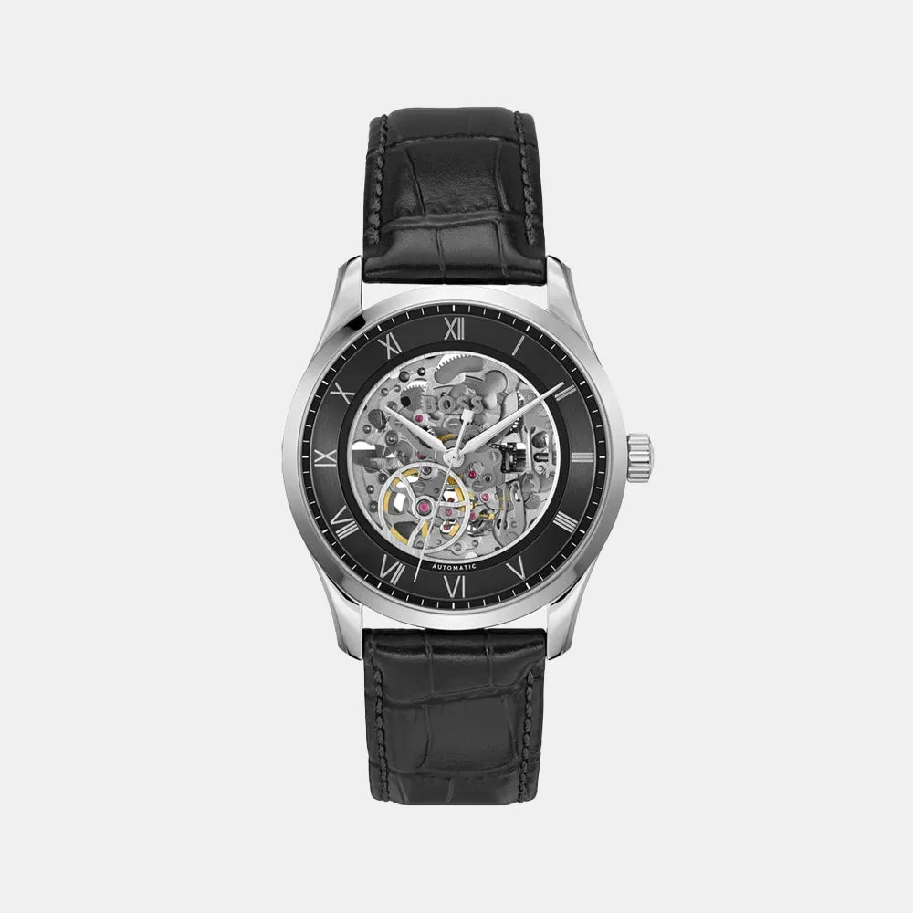 BOSS Montre BOSS Homme Principle Skeleton Automatique en Cuir 1514234