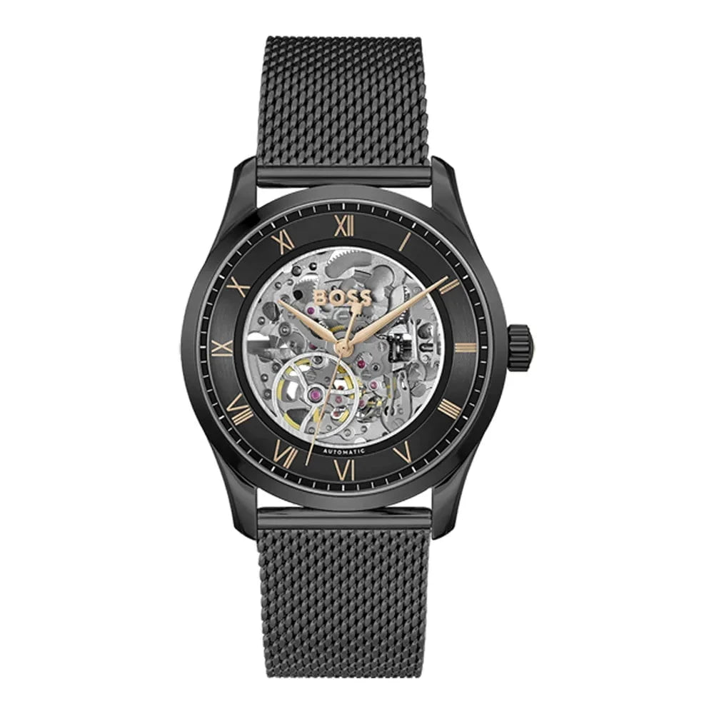 BOSS Montre BOSS Homme Skeleton Automatique en Acier 1514255