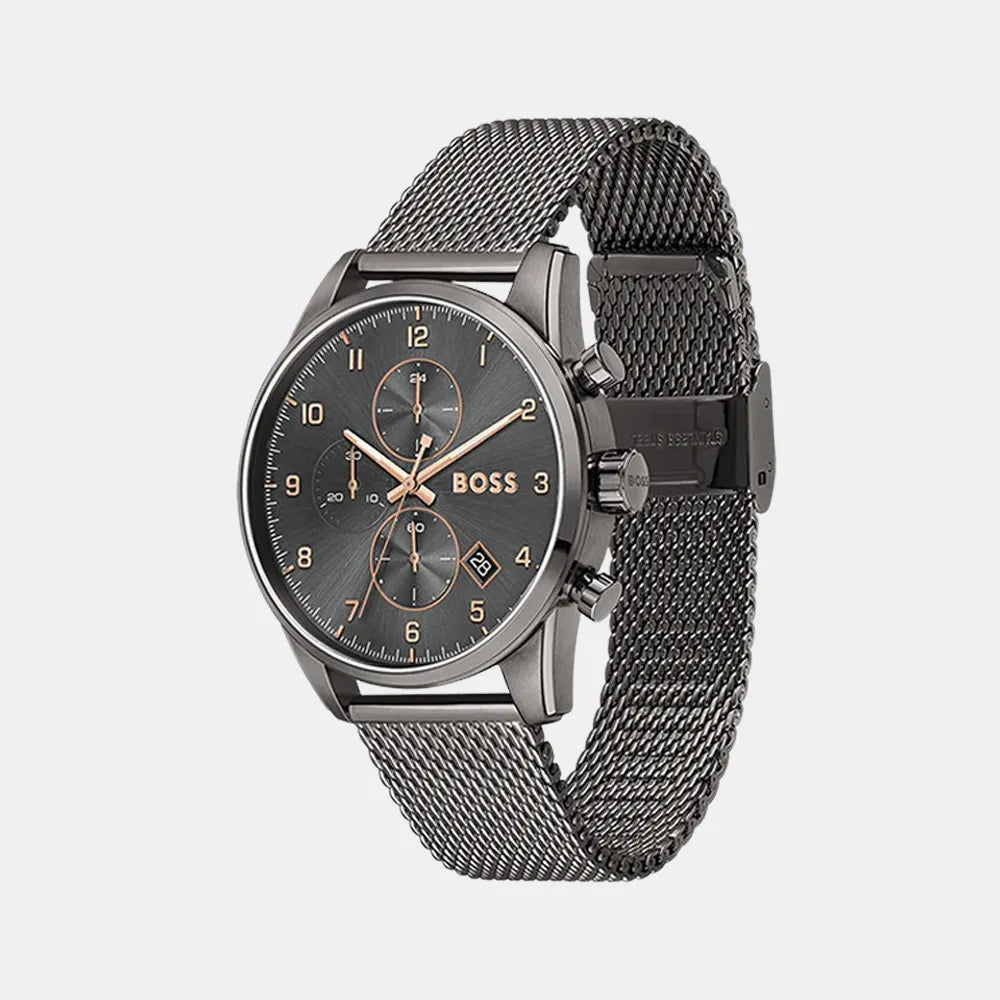 BOSS Montre BOSS Homme Skymaster Chronographe en Acier Milanais 1513837