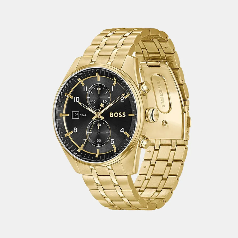BOSS Montre BOSS Homme Sport Luxe chronographe en Acier Doré 1514152