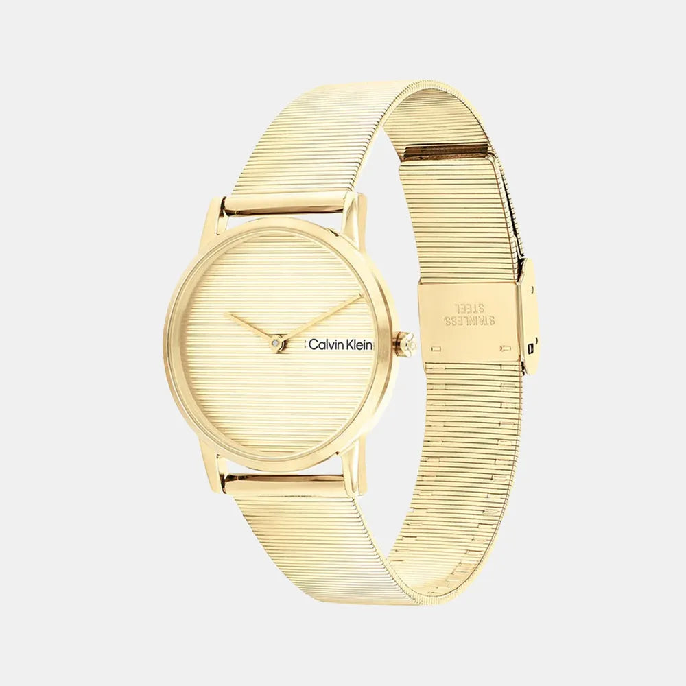CALVIN KLEIN Montre CALVIN KLEIN Femme CK Feel en Acier Doré 25100035