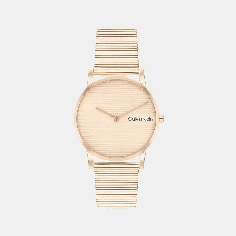 CALVIN KLEIN Montre CALVIN KLEIN Femme CK Feel en Acier Doré Rose 25100036