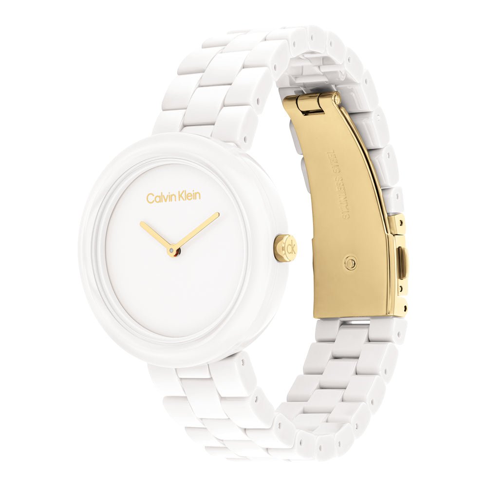 CALVIN KLEIN Montre CALVIN KLEIN Femme en Céramique Blanc 25100072