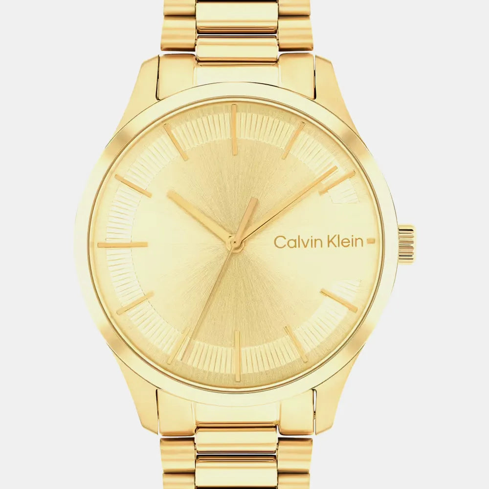 Montre CALVIN KLEIN Femme Iconic en Acier Doré 25200043 - Tempka.com