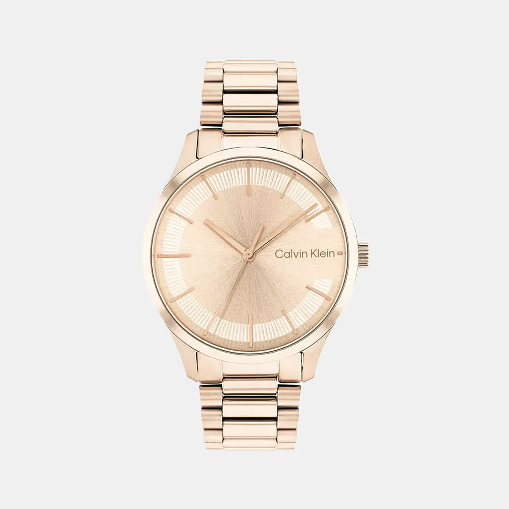 CALVIN KLEIN Montre CALVIN KLEIN Femme Iconic en acier Doré Rose 25200042