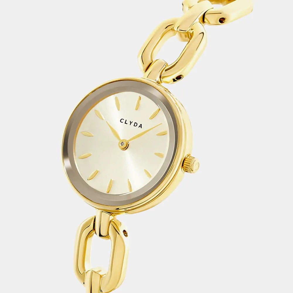 CLYDA Montre CLYDA Femme Sulia en Acier Doré CLA834DDD