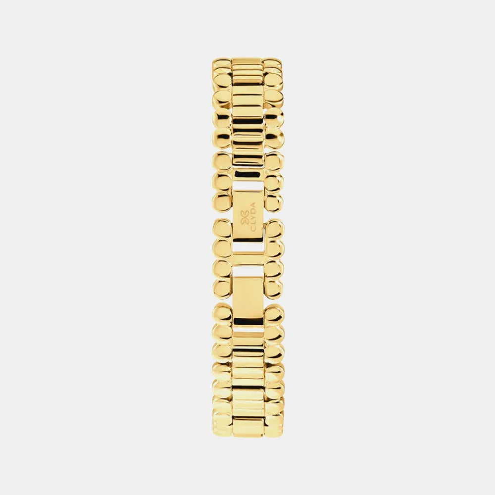 CLYDA Montre CLYDA Femme Tournelle en Acier Doré CLA804DMD