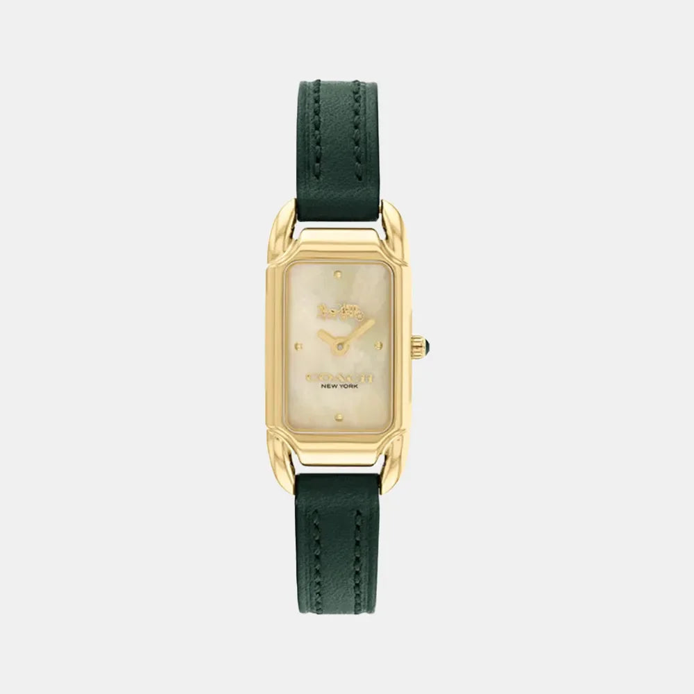 COACH Montre COACH Femme Cadie en Cuir Vert 14504350