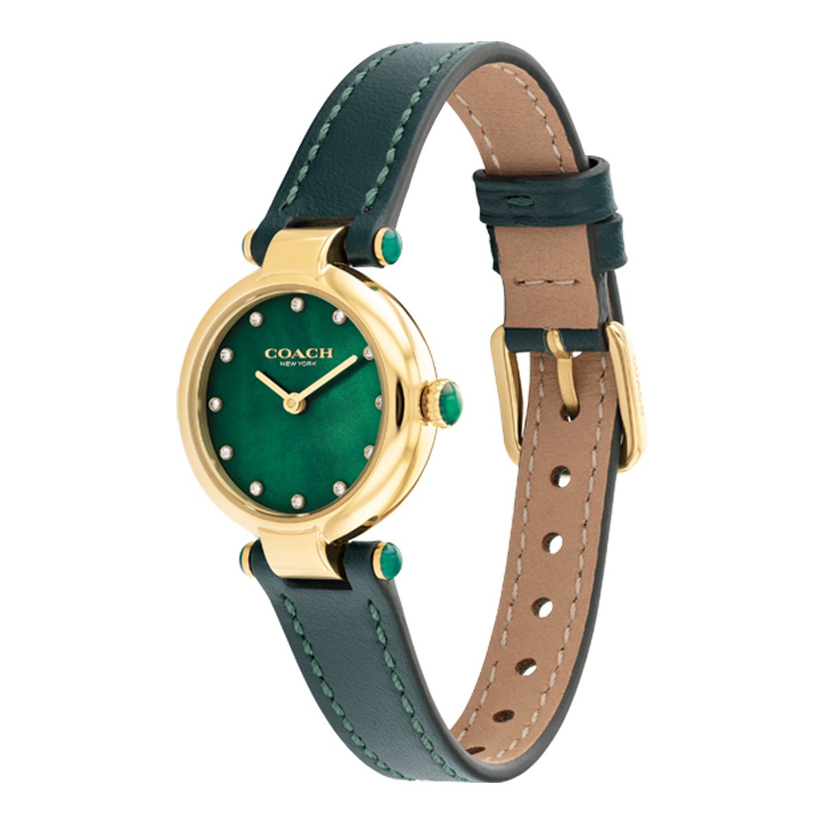 COACH Montre COACH Femme Cary en Cuir Vert 14503951