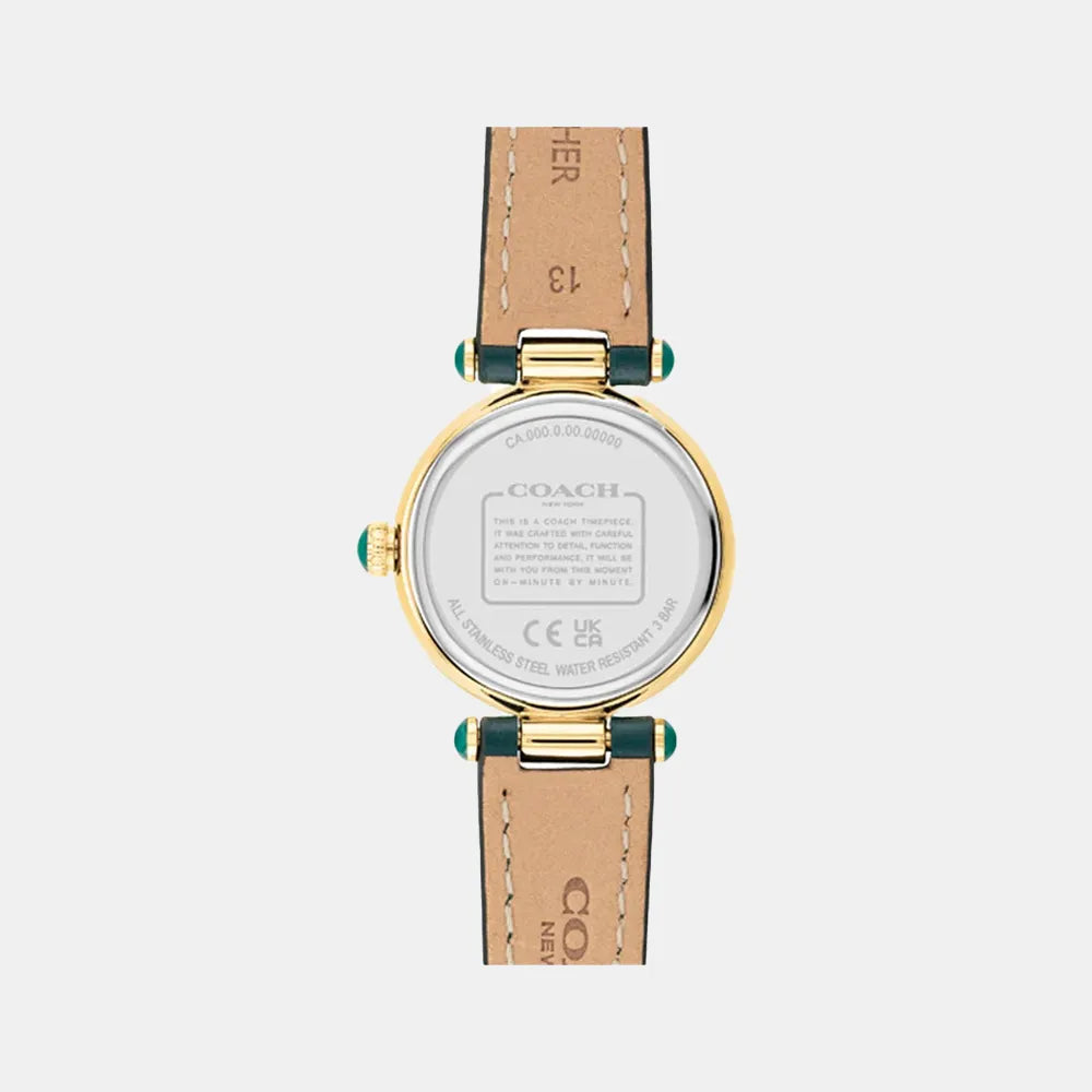 COACH Montre COACH Femme Cary en Cuir Vert 14503951