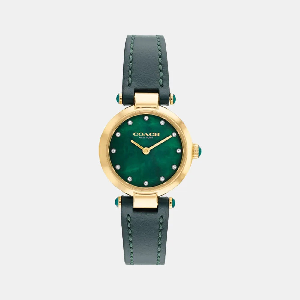 COACH Montre COACH Femme Cary en Cuir Vert 14503951