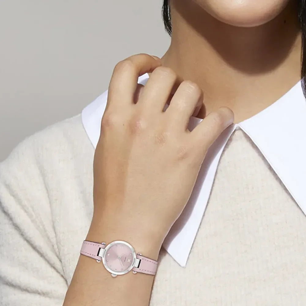 COACH Montre COACH Femme Cary en Cuire Rose 14504458