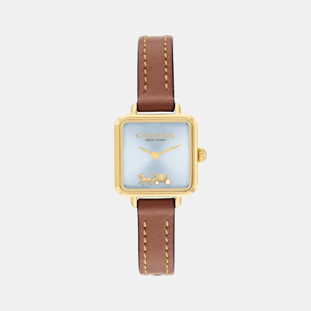 COACH Montre COACH Femme Cass en Cuir Marron 14504231