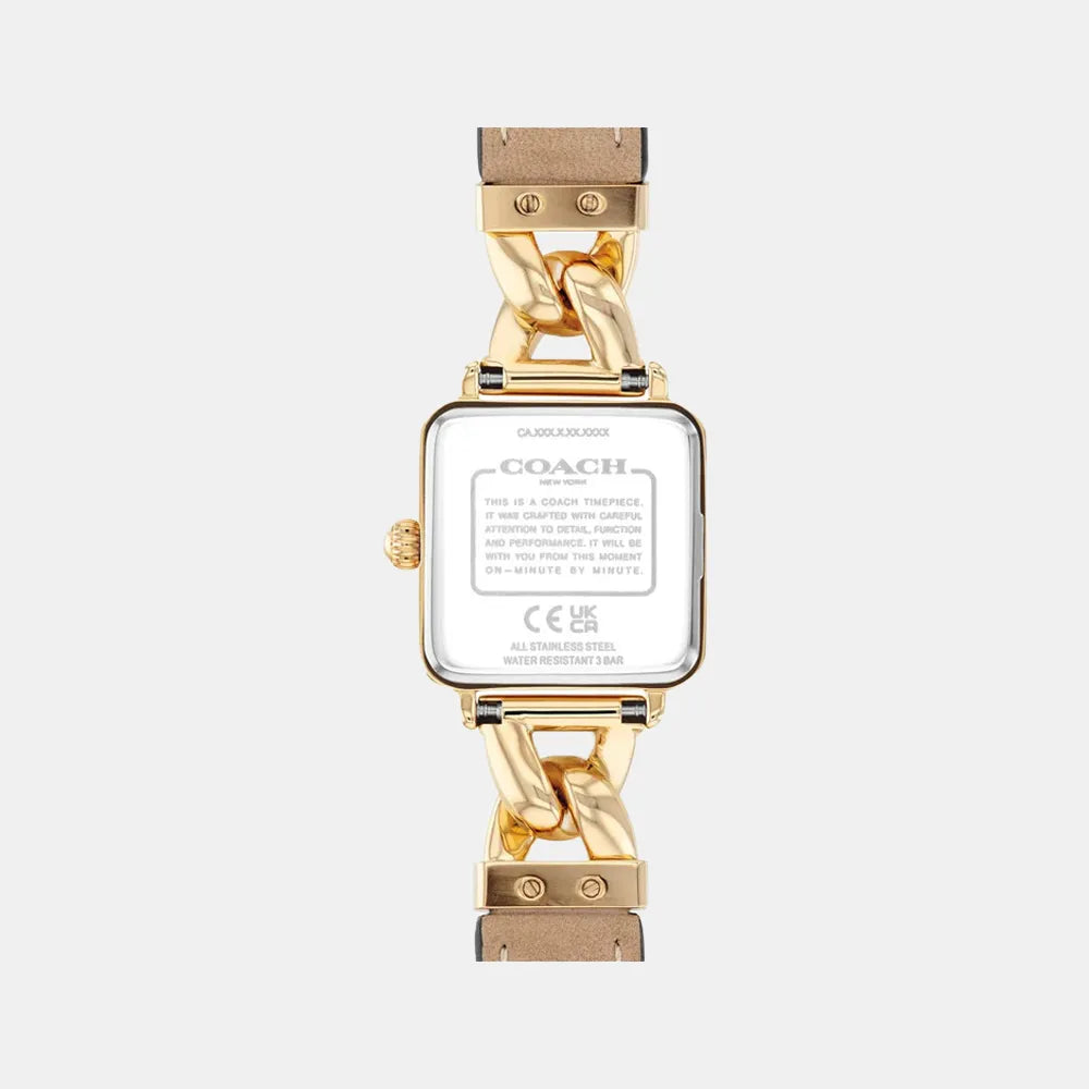 COACH Montre COACH Femme Cass en Cuir Marron 14504555