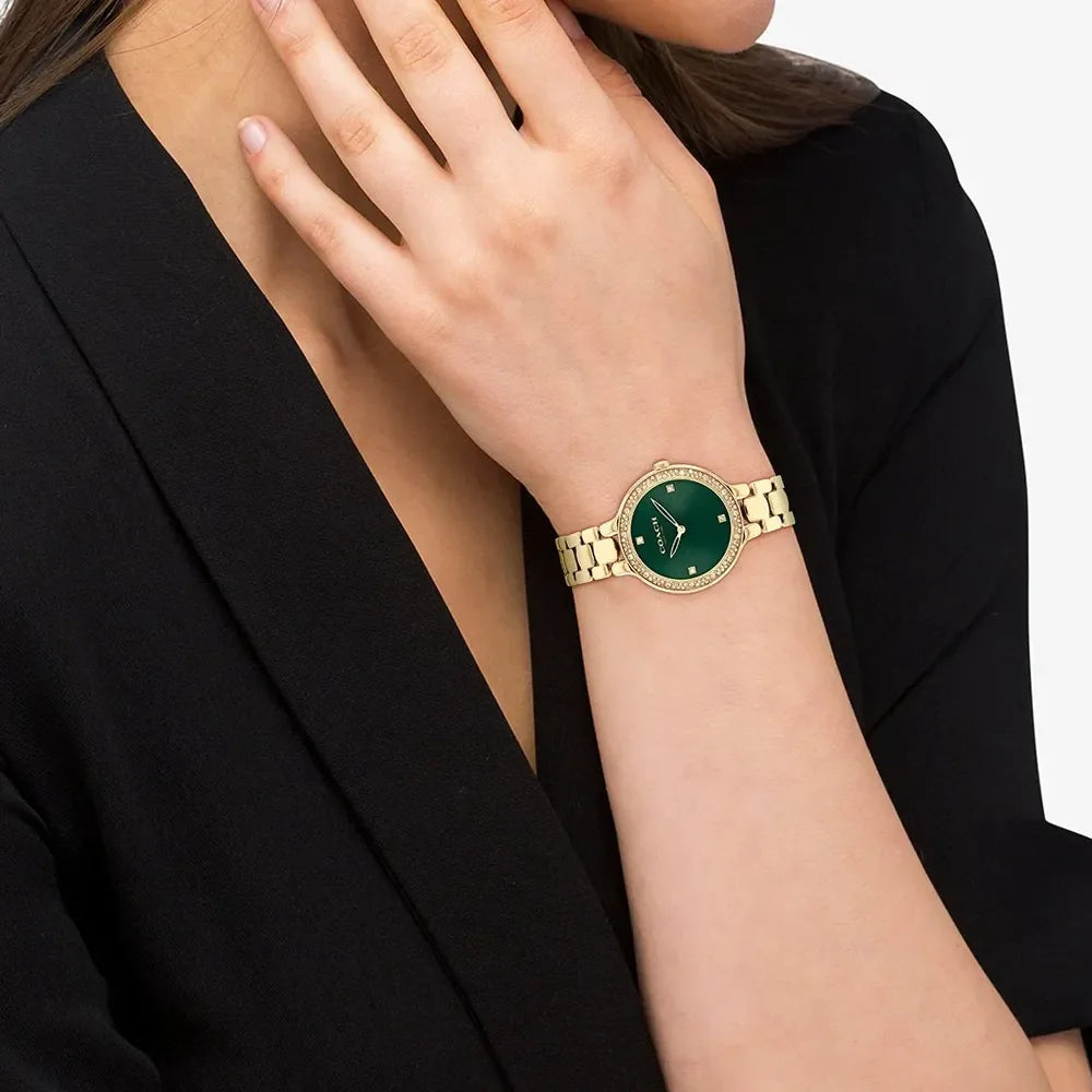 COACH Montre COACH Femme Chelsea en Acier Doré 14504251