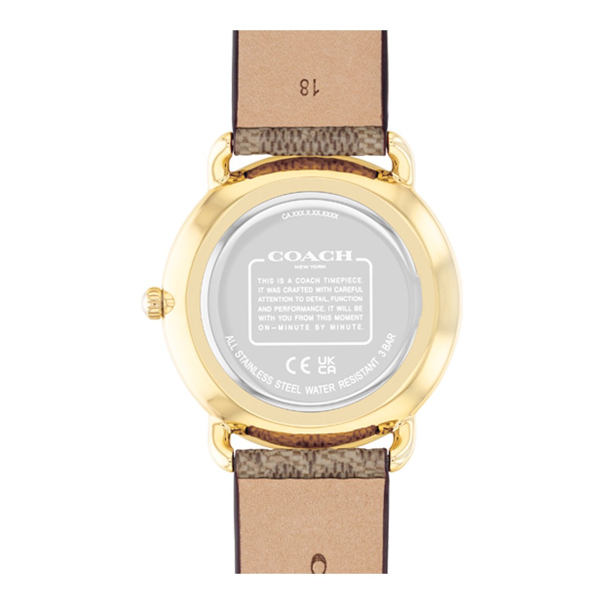 COACH Montre COACH Femme Elliot en Cuir Marron 14504205