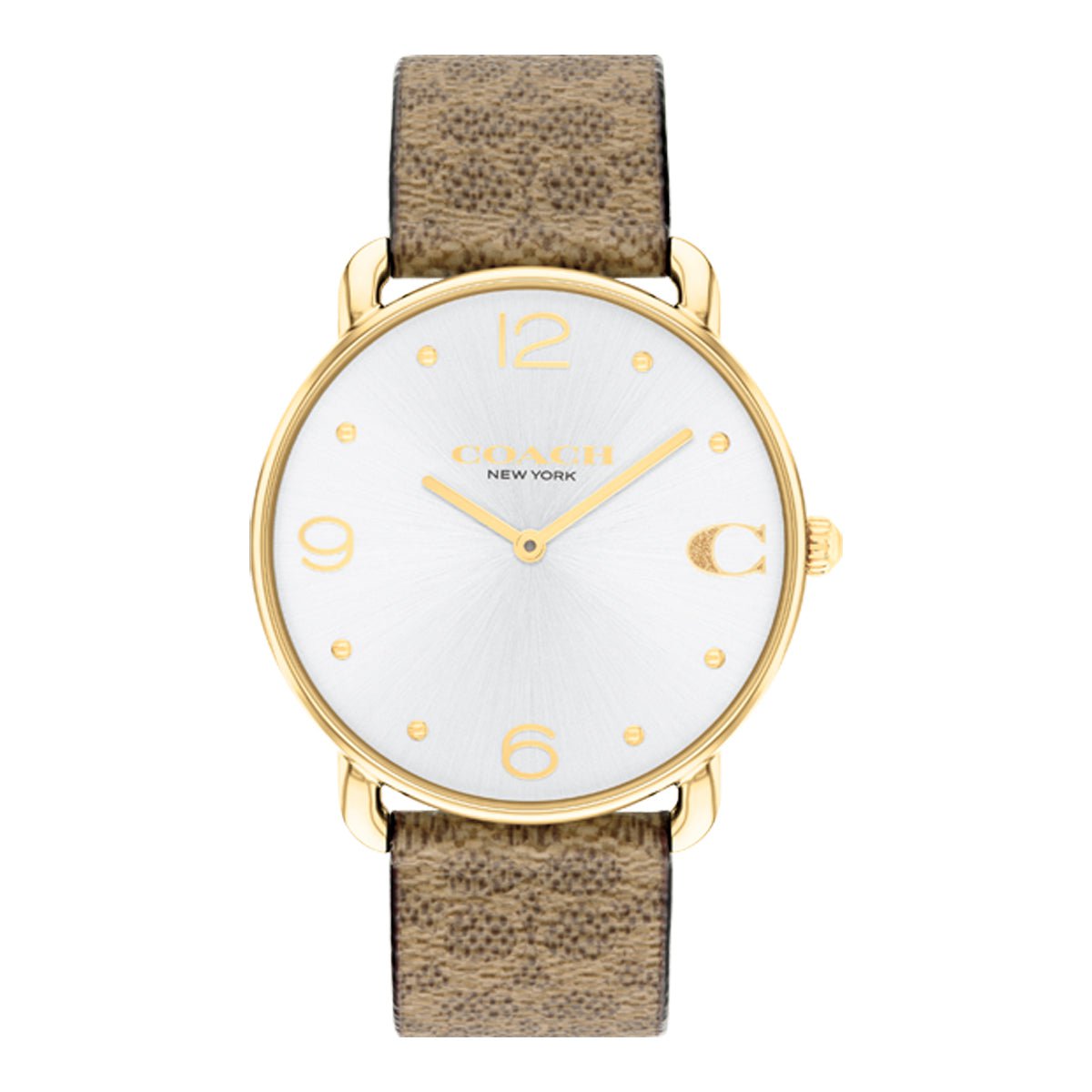 COACH Montre COACH Femme Elliot en Cuir Marron 14504205
