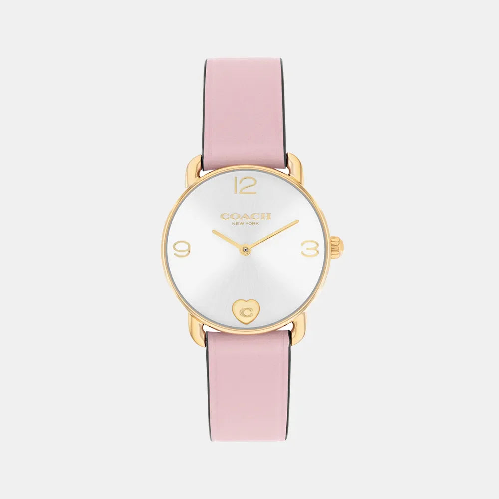 COACH Montre COACH Femme Elliot en Cuir Rose 14000137