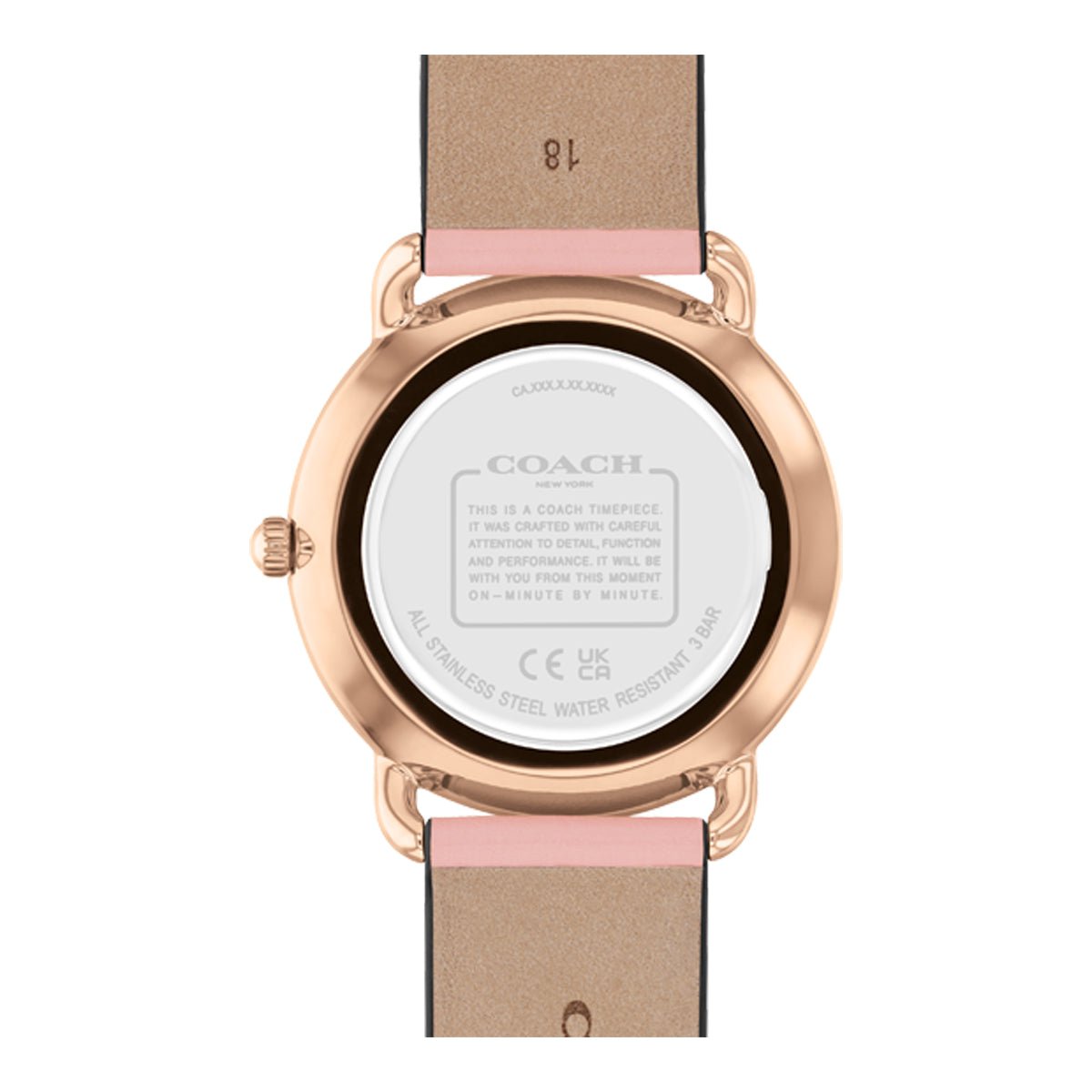 COACH Montre COACH Femme Elliot en Cuir Rose 14504295