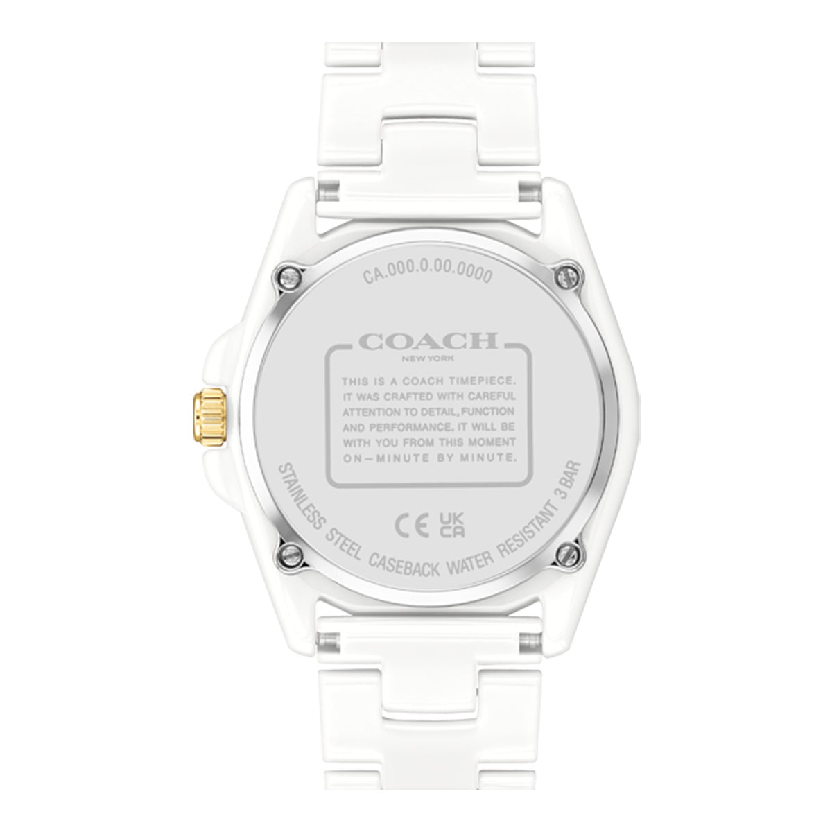 COACH Montre COACH Femme Greyson en Céramique Blanc 14503925