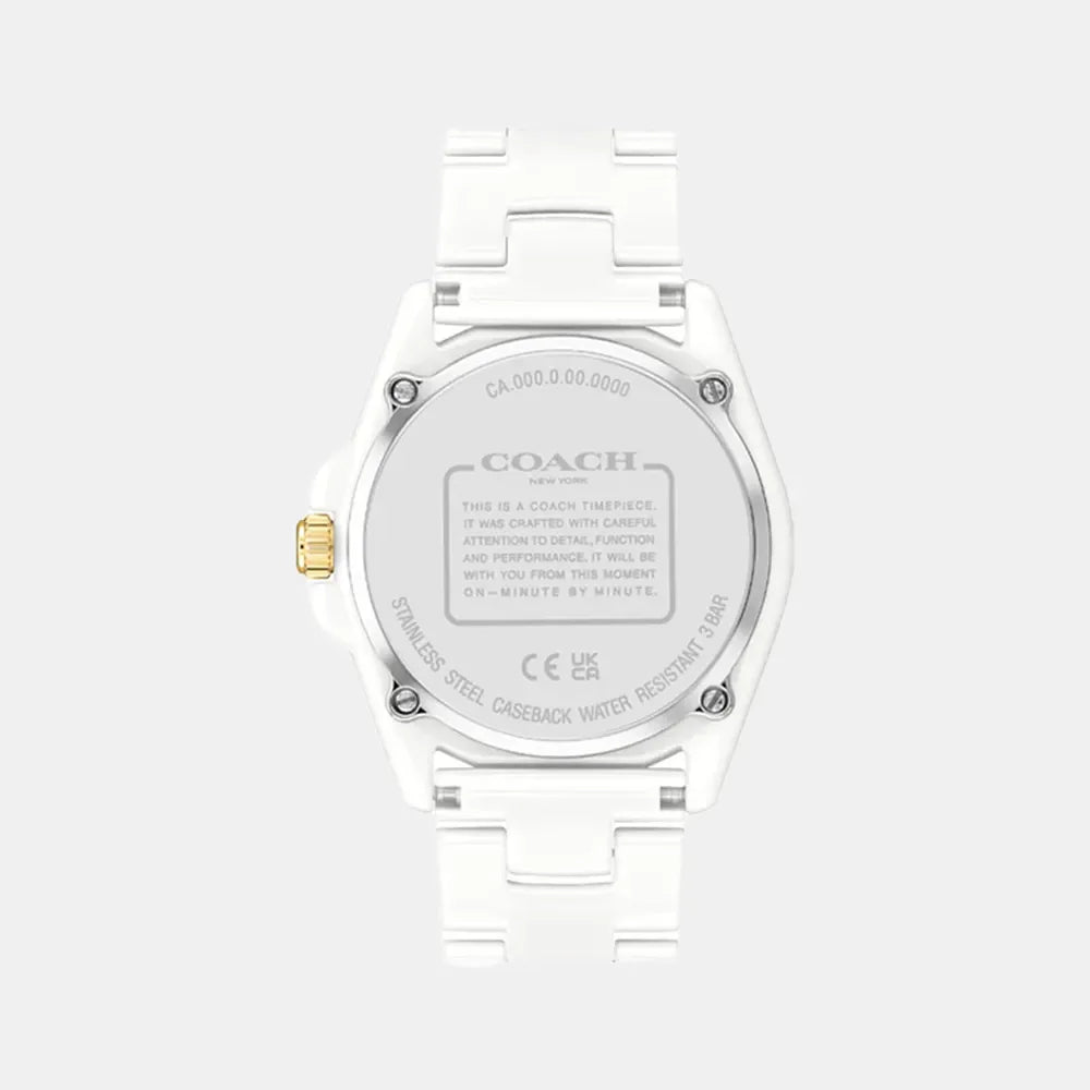 COACH Montre COACH Femme Greyson en Céramique Blanc 14503925