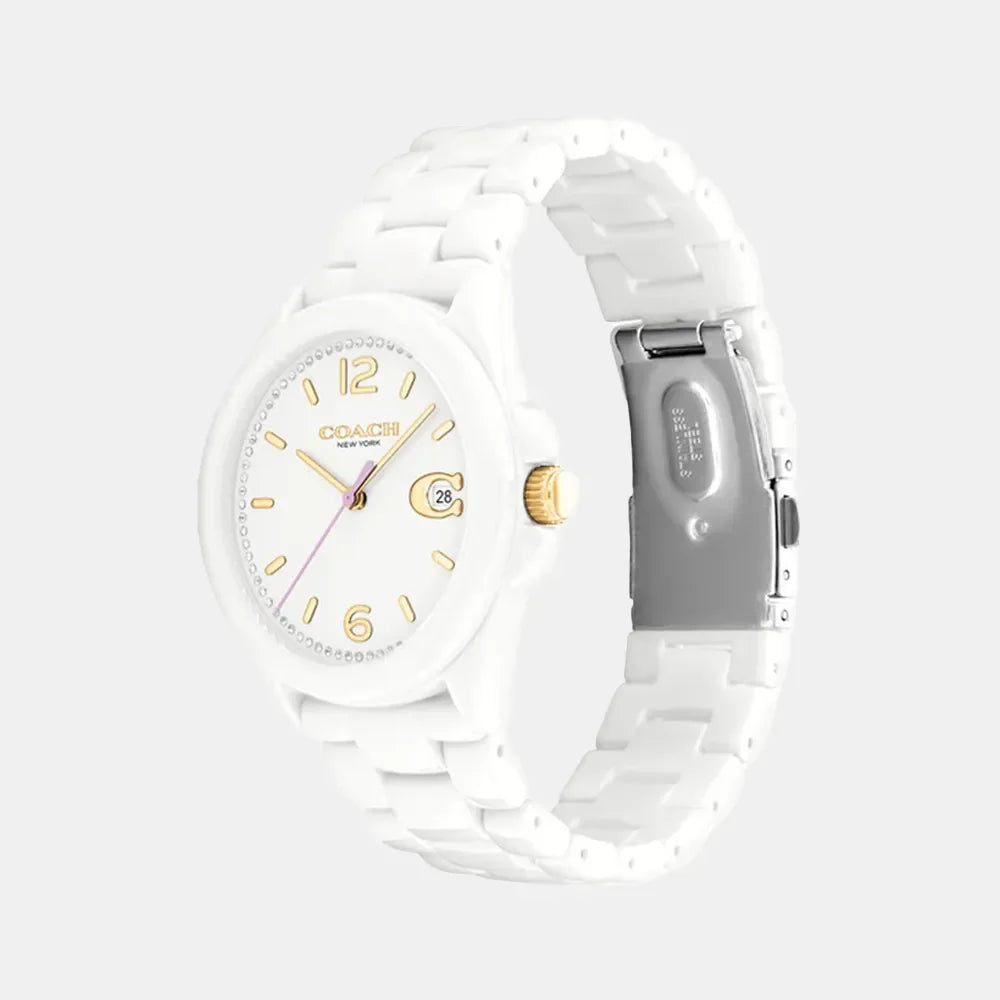 COACH Montre COACH Femme Greyson en Céramique Blanc 14503925
