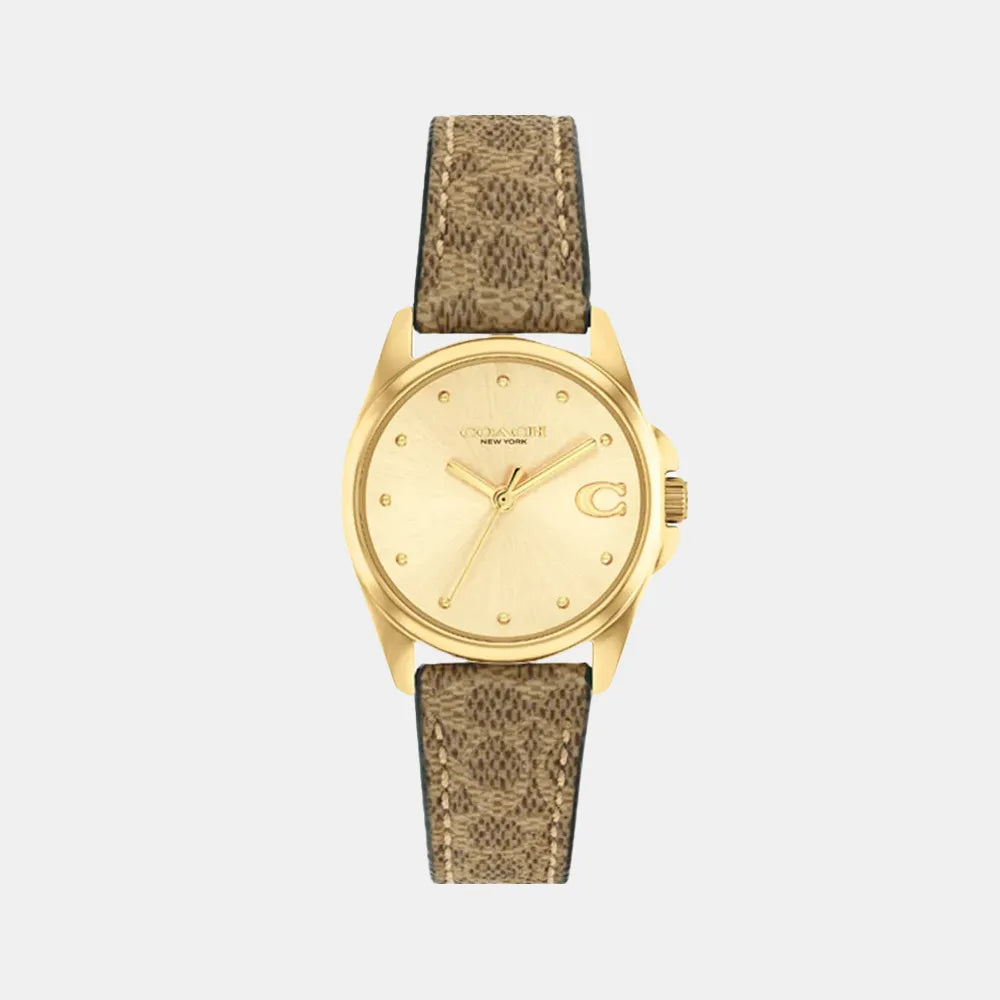 COACH Montre COACH Femme Greyson en Cuir Marron 14504107