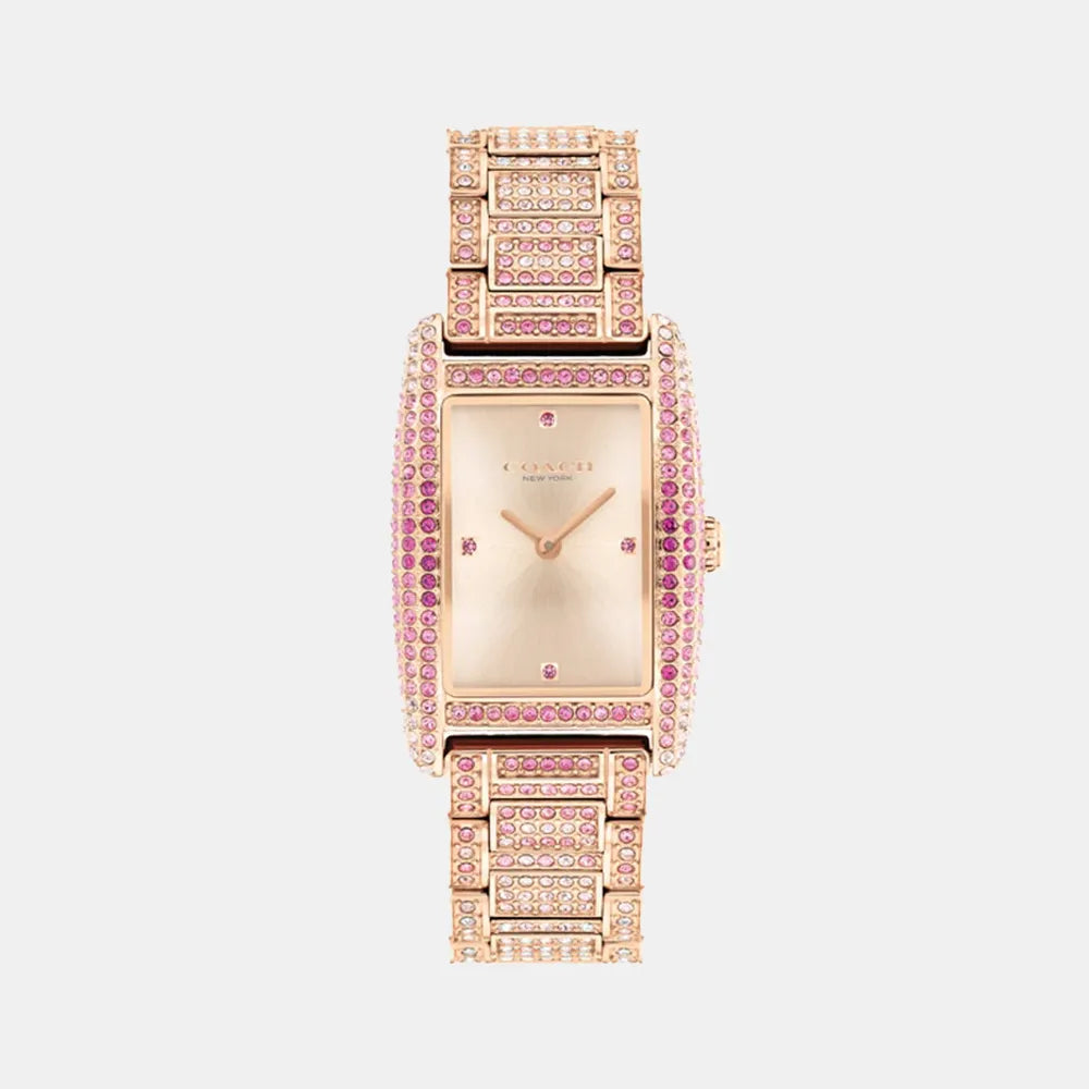 COACH Montre COACH Femme Reese en Acier Rose Doré 14504414
