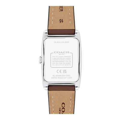 COACH Montre COACH Femme Reese en Cuir Marron 14504311