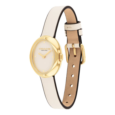 COACH Montre COACH Femme Sammy en Cuir Blanc 14504422