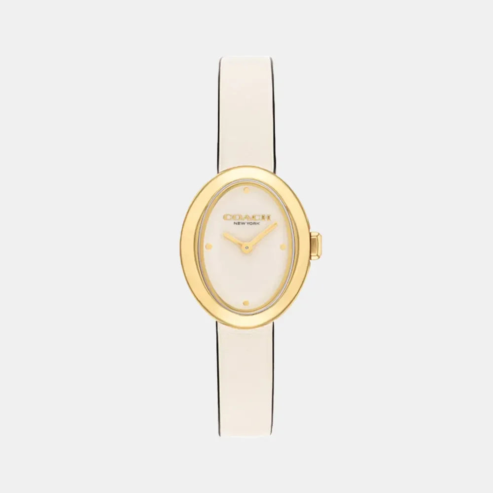 COACH Montre COACH Femme Sammy en Cuir Blanc 14504422