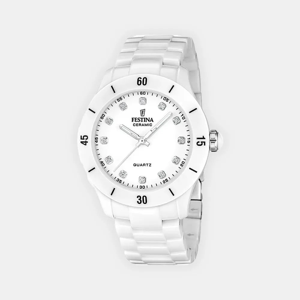 FESTINA Montre FESTINA Femme Ceramic en Céramique Blanc F20720/2