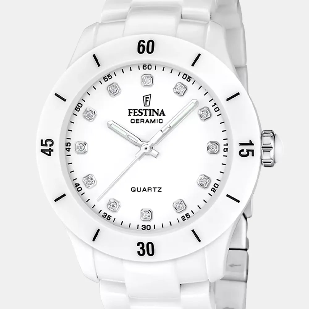 FESTINA Montre FESTINA Femme Ceramic en Céramique Blanc F20720/2