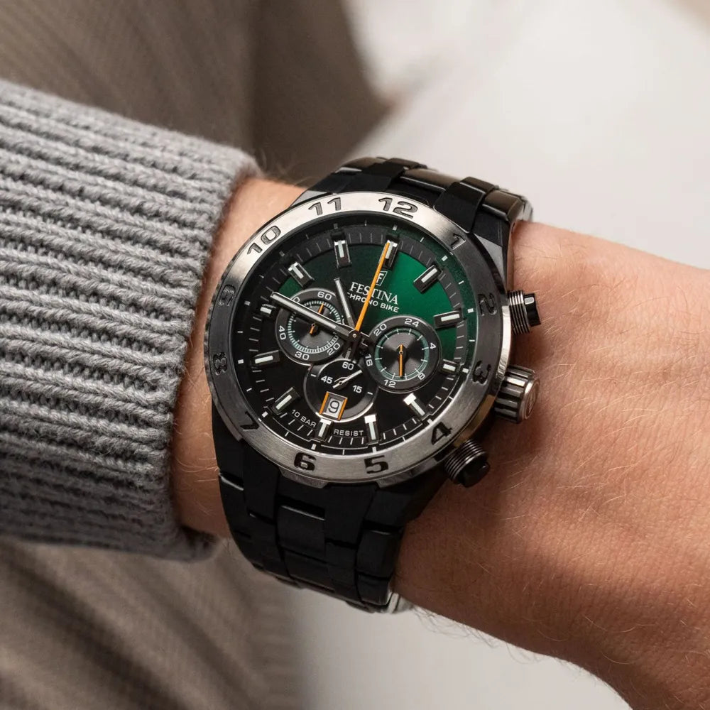 FESTINA Montre FESTINA Homme Chrono Bike en Acier Noir F20673/2