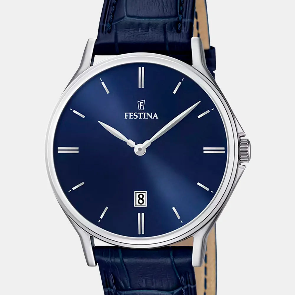FESTINA Montre FESTINA Homme Classique en Cuir Bleu  F16745/3
