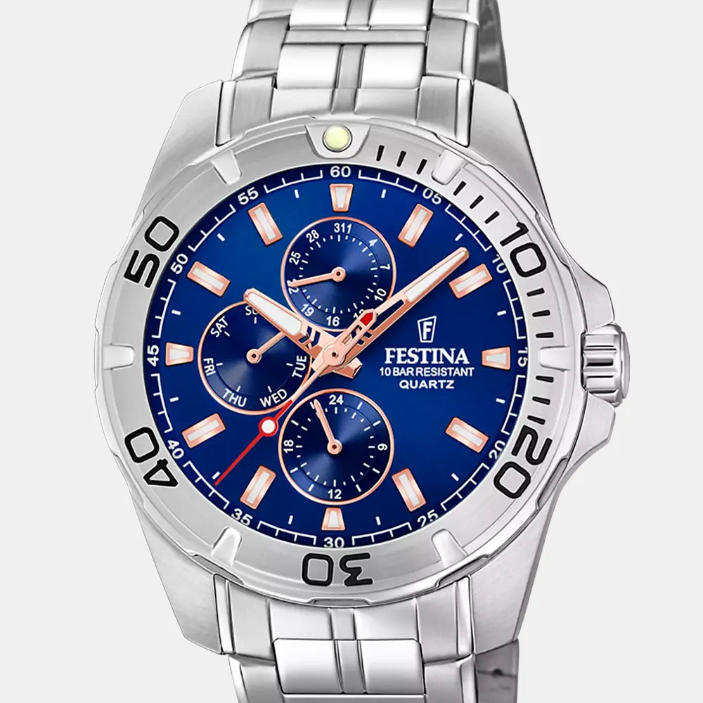 FESTINA Montre FESTINA Homme Multifonction en Acier F20445/5