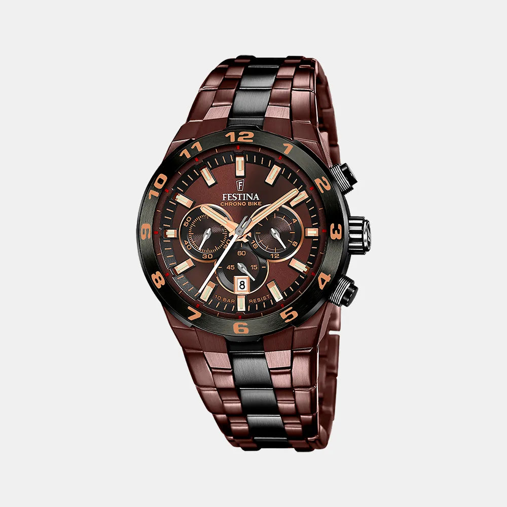 FESTINA Montre FESTINA Homme The Chrono Bike en Acier Marron F20708/1