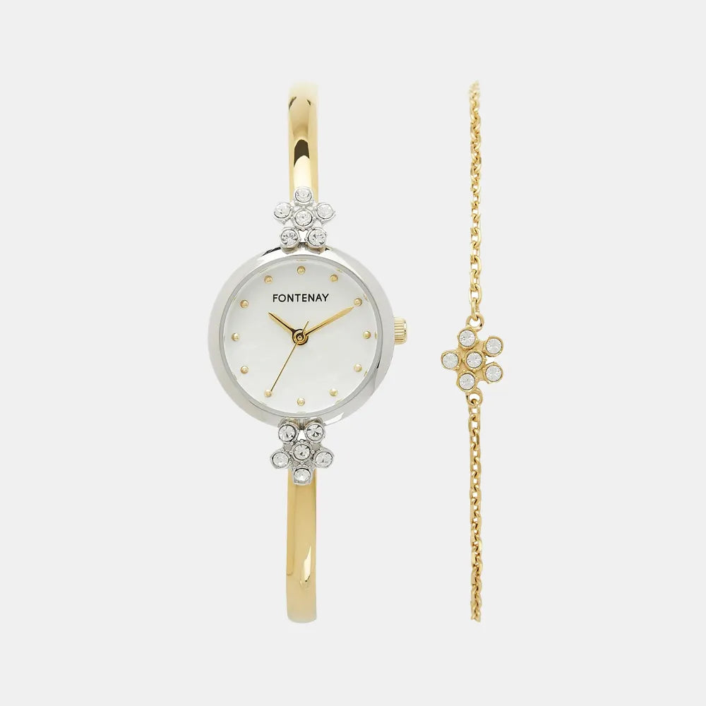 FONTENAY Montre FONTENAY Femme Iris Coffret Montre et Bijoux FPA00105SETD