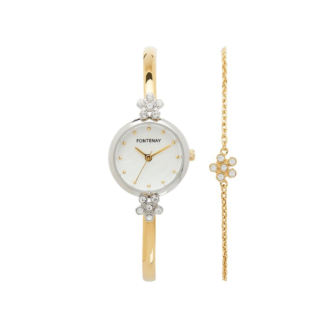 FONTENAY Montre FONTENAY Femme Iris Coffret Montre et Bijoux FPA00105SETD