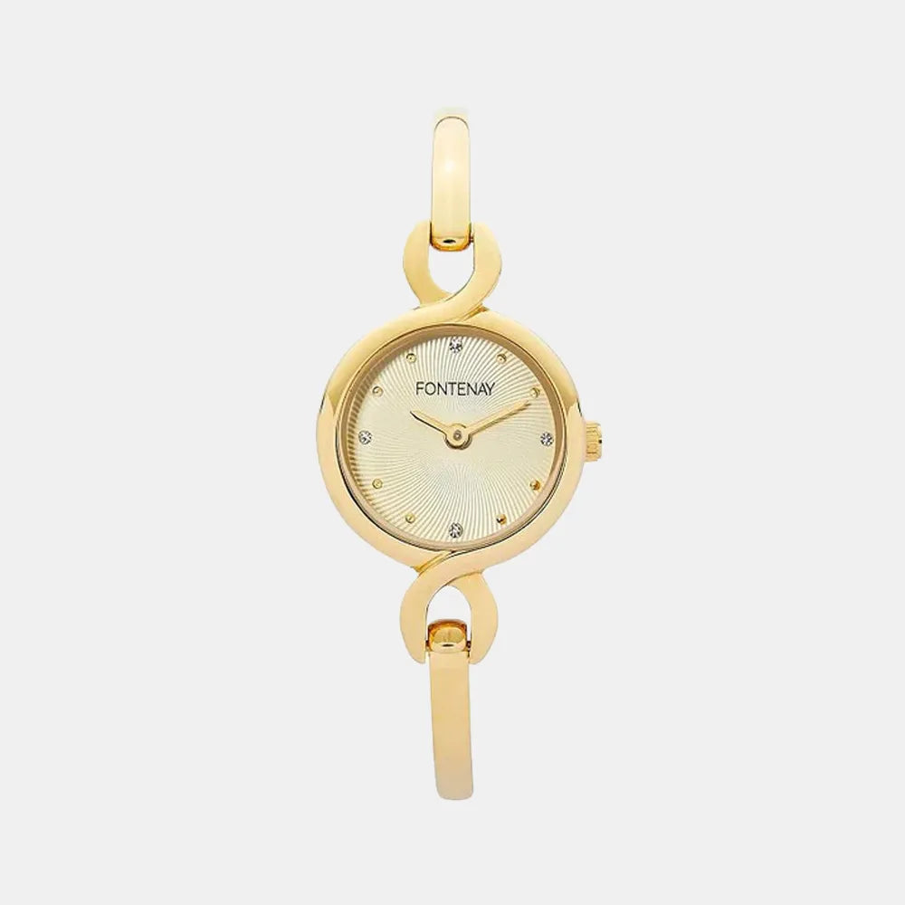 FONTENAY Montre FONTENAY Femme Rose en Acier Doré FPA01903