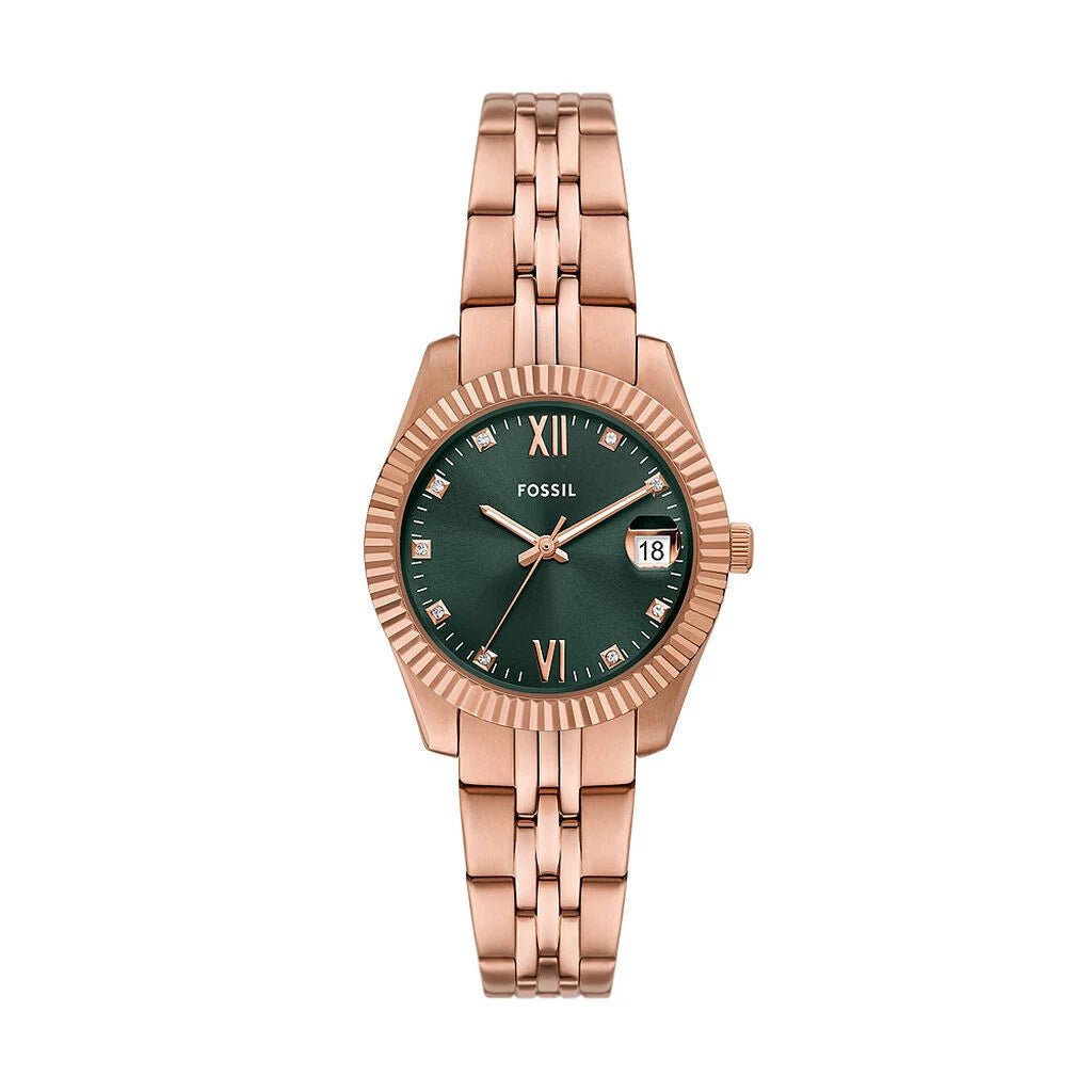 FOSSIL Montre FOSSIL Femme Scarlette en Acier Doré Rose ES5369