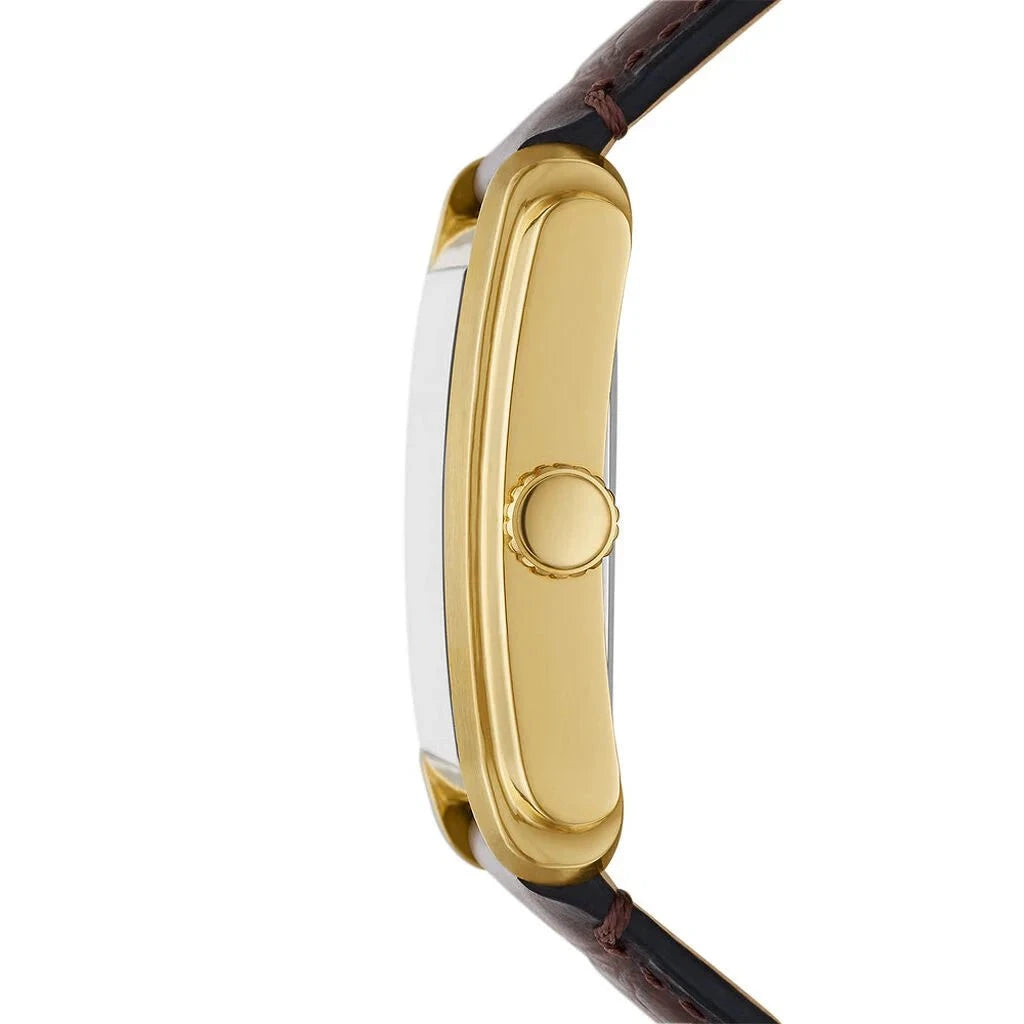 FOSSIL Montre FOSSIL Homme Carraway en Cuir Marron FS6011